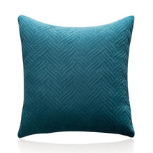 将图片加载到图库查看器,Beautiful Quilted Pillowcase Throw Pillow Covers Home Decor Velvet Square Throw Pillow Covers Decoration Pillow Cushion Sofa Living Room Simple Decorative Cushion Cover 45x45CM