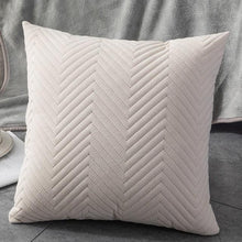 将图片加载到图库查看器,Beautiful Quilted Pillowcase Throw Pillow Covers Home Decor Velvet Square Throw Pillow Covers Decoration Pillow Cushion Sofa Living Room Simple Decorative Cushion Cover 45x45CM