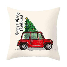 Load image into Gallery viewer, Beautiful Snowflake In Red Merry Christmas Gifts Xmas Cushion Cover Case Decorations Winter Holiday Party Pillow Zipper Pillowcase For Sofa Home Office Living Room Car