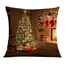Load image into Gallery viewer, Beautiful Snowflake In Red Merry Christmas Gifts Xmas Cushion Cover Case Decorations Winter Holiday Party Pillow Zipper Pillowcase For Sofa Home Office Living Room Car
