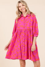 Load image into Gallery viewer, Zebra Print Button Down Shirt Mini Dress For Women β Fluttering, Bold and Fashion-Forward Dress with Pocketed Tiered Design