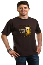 Load image into Gallery viewer, Beer Idea Men's Bamboo Viscose/Organic Cotton Short Sleeve Graphic T-Shirt