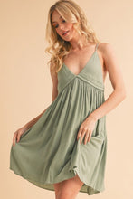 Load image into Gallery viewer, Ruched Plunge Mini Cami Dress For Women β Flattering, Romantic, Chic & Trendy for Night Outs and Special Events