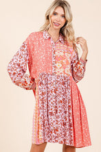 Load image into Gallery viewer, New Summer Floral Tie Waist Flutter Sleeve Tiered Dress – Feminine, Elegant, Cheerful, Bohemian Chic, Flowy & Graceful, Lightweight Rayon-Linen Blend Dress