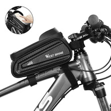 将图片加载到图库查看器,Bicycle Bag Phone Bag Waterproof Front Frame Cycling Bag Sensitive Touch Screen Road Bike Bag Bicycle Phone Bag Bike Phone Holder EVA Waterproof Handlebar Bag With Sensitive Bike Phone Front Frame Bag Bicycle Bag Phone Mount Top Tube Bag Bike 6.0-7.4 Inch