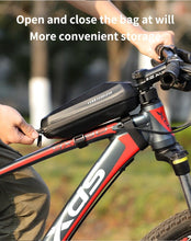 将图片加载到图库查看器,Bicycle Bag Phone Bag Waterproof Front Frame Cycling Bag Sensitive Touch Screen Road Bike Bag Bicycle Phone Bag Bike Phone Holder EVA Waterproof Handlebar Bag With Sensitive Bike Phone Front Frame Bag Bicycle Bag Phone Mount Top Tube Bag Bike 6.0-7.4 Inch