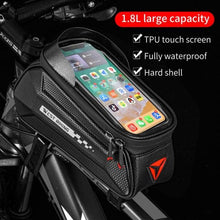 将图片加载到图库查看器,Bicycle Bag Phone Bag Waterproof Front Frame Cycling Bag Sensitive Touch Screen Road Bike Bag Bicycle Phone Bag Bike Phone Holder EVA Waterproof Handlebar Bag With Sensitive Bike Phone Front Frame Bag Bicycle Bag Phone Mount Top Tube Bag Bike 6.0-7.4 Inch