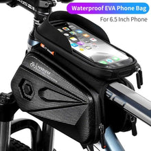 将图片加载到图库查看器,Bicycle Bag Phone Bag Waterproof Front Frame Cycling Bag Sensitive Touch Screen Road Bike Bag Bicycle Phone Bag Bike Phone Holder EVA Waterproof Handlebar Bag With Sensitive Bike Phone Front Frame Bag Bicycle Bag Phone Mount Top Tube Bag Bike 6.0-7.4 Inch