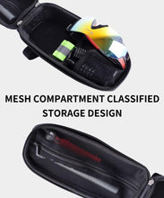 将图片加载到图库查看器,Bicycle Bag Phone Bag Waterproof Front Frame Cycling Bag Sensitive Touch Screen Road Bike Bag Bicycle Phone Bag Bike Phone Holder EVA Waterproof Handlebar Bag With Sensitive Bike Phone Front Frame Bag Bicycle Bag Phone Mount Top Tube Bag Bike 6.0-7.4 Inch