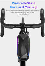 将图片加载到图库查看器,Bicycle Bag Phone Bag Waterproof Front Frame Cycling Bag Sensitive Touch Screen Road Bike Bag Bicycle Phone Bag Bike Phone Holder EVA Waterproof Handlebar Bag With Sensitive Bike Phone Front Frame Bag Bicycle Bag Phone Mount Top Tube Bag Bike 6.0-7.4 Inch