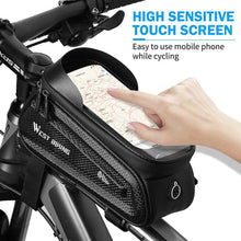 将图片加载到图库查看器,Bicycle Bag Phone Bag Waterproof Front Frame Cycling Bag Sensitive Touch Screen Road Bike Bag Bicycle Phone Bag Bike Phone Holder EVA Waterproof Handlebar Bag With Sensitive Bike Phone Front Frame Bag Bicycle Bag Phone Mount Top Tube Bag Bike 6.0-7.4 Inch