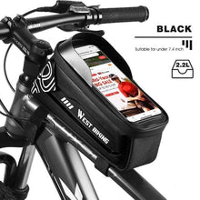 将图片加载到图库查看器,Bicycle Bag Phone Bag Waterproof Front Frame Cycling Bag Sensitive Touch Screen Road Bike Bag Bicycle Phone Bag Bike Phone Holder EVA Waterproof Handlebar Bag With Sensitive Bike Phone Front Frame Bag Bicycle Bag Phone Mount Top Tube Bag Bike 6.0-7.4 Inch
