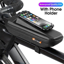 将图片加载到图库查看器,Bicycle Bag Phone Bag Waterproof Front Frame Cycling Bag Sensitive Touch Screen Road Bike Bag Bicycle Phone Bag Bike Phone Holder EVA Waterproof Handlebar Bag With Sensitive Bike Phone Front Frame Bag Bicycle Bag Phone Mount Top Tube Bag Bike 6.0-7.4 Inch