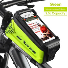 将图片加载到图库查看器,Bicycle Bag Phone Bag Waterproof Front Frame Cycling Bag Sensitive Touch Screen Road Bike Bag Bicycle Phone Bag Bike Phone Holder EVA Waterproof Handlebar Bag With Sensitive Bike Phone Front Frame Bag Bicycle Bag Phone Mount Top Tube Bag Bike 6.0-7.4 Inch