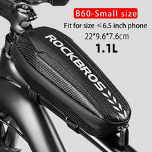 Load image into Gallery viewer, Bicycle Bag Reflective Front Top Frame Tube Bag Ultralight Portable Bike Big Capacity Pocket Cycling Accessories Top Tube Bike Bag Waterproof Bike Front Frame Bike Bag Bicycle Top Tube Bag Cycling Accessories