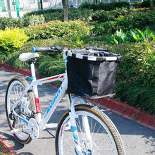 将图片加载到图库查看器,Bicycle Basket Handlebar Cycling Carryings Holder Bike Riding Pouch Cycle Biking Front Baggage Bag Load Bike Basket Detachable Bicycle Basket Folding Small Pet Cat Dog Carrier Front Handlebar Basket For Most Mountain Bikes And Bicycles Easy Install