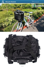 将图片加载到图库查看器,Bicycle Basket Handlebar Cycling Carryings Holder Bike Riding Pouch Cycle Biking Front Baggage Bag Load Bike Basket Detachable Bicycle Basket Folding Small Pet Cat Dog Carrier Front Handlebar Basket For Most Mountain Bikes And Bicycles Easy Install