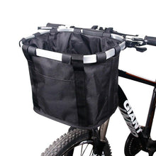 将图片加载到图库查看器,Bicycle Basket Handlebar Cycling Carryings Holder Bike Riding Pouch Cycle Biking Front Baggage Bag Load Bike Basket Detachable Bicycle Basket Folding Small Pet Cat Dog Carrier Front Handlebar Basket For Most Mountain Bikes And Bicycles Easy Install