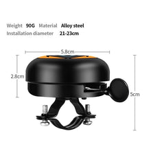 Load image into Gallery viewer, Bicycle Bell Horn For Safety Riding Lovely Aluminum Alloy Handlebar Metal Ring Cycling Accessories Classic Bike Bell Classic Aluminum Bicycle Bell With Loud Crisp Ring For Kids And Adult Bikes