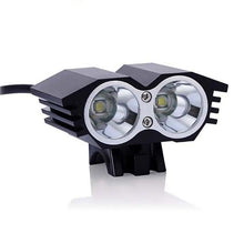 Load image into Gallery viewer, Bicycle Front Light Super Bright Bike Light Road Cycling Headlight 6400mAh Battery Pack Charger Bicycle Light USB Rechargeable Bike Headlight Set Install In Seconds Without Tools Powerful Bike Headlight