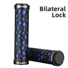 Load image into Gallery viewer, Bicycle Grips Rubber Handle Anti-Skid Cycling Handlebar Cuffs Lock Aluminum Alloy Bike Lock-On Mountain Bike Grips Bicycle Handlebar Locking Grips Non-Slip Handle Grips