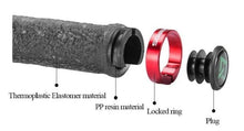 Load image into Gallery viewer, Bicycle Grips Rubber Handle Anti-Skid Cycling Handlebar Cuffs Lock Aluminum Alloy Bike Lock-On Mountain Bike Grips Bicycle Handlebar Locking Grips Non-Slip Handle Grips