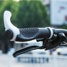 将图片加载到图库查看器,Bicycle Handlebar Rubber Grip End Cap Aluminium Alloy Lock Mountain Bike Handle Bar Grip Anti-Slip Bicycle Skid-Proof Grips Handlebar Cover Widen Holding Surface Unti-Skid Bike Grips Shockproof Handlebar Cover Ergonomic Design