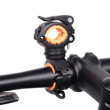 Load image into Gallery viewer, Bicycle Light Bracket Bike Lamp Holder LED Headlight Pump Stand Quick Release Mount 360 Degree Rotatable Universal Flashlight Mount Holder Mount Bicycle Mounting Bracket Flashlight Holder