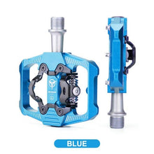 将图片加载到图库查看器,Bicycle Lock Pedal 2 In 1 With Free Cleat For Road Bikes Aluminum Anti-slip Sealed Bearing Lock Accessories Bike Clip In Pedals Cleats Included Suitable For Spin Bike Exercise Bike Indoor Bike