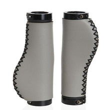 Load image into Gallery viewer, Bicycle Locking Grip Wear-Resistant Leather Non-Slip Grip Cover Mountain Bike Handlebar Lock-on Bike Handlebar Grips Locking Non-Slip-PU Bicycle Handle Grip Widen Holding Surface For Cycling Mountain And Bicycles Accessories
