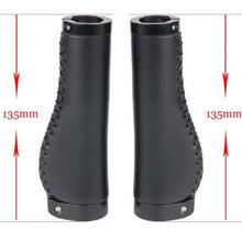 Load image into Gallery viewer, Bicycle Locking Grip Wear-Resistant Leather Non-Slip Grip Cover Mountain Bike Handlebar Lock-on Bike Handlebar Grips Locking Non-Slip-PU Bicycle Handle Grip Widen Holding Surface For Cycling Mountain And Bicycles Accessories