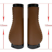 Load image into Gallery viewer, Bicycle Locking Grip Wear-Resistant Leather Non-Slip Grip Cover Mountain Bike Handlebar Lock-on Bike Handlebar Grips Locking Non-Slip-PU Bicycle Handle Grip Widen Holding Surface For Cycling Mountain And Bicycles Accessories