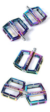 将图片加载到图库查看器,Bicycle pedals Ultralight Aluminum Alloy Colorful Hollow Anti-Skid Bearing Mountain Bike Foot pedal Pedals Aluminum Road Bike Pedals Sealed Bearing Bicycle Lightweight Platform Flat Pedals For Road Bikes