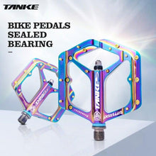 将图片加载到图库查看器,Bicycle pedals Ultralight Aluminum Alloy Colorful Hollow Anti-Skid Bearing Mountain Bike Foot pedal Pedals Aluminum Road Bike Pedals Sealed Bearing Bicycle Lightweight Platform Flat Pedals For Road Bikes