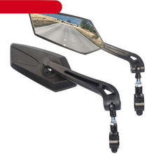 Load image into Gallery viewer, Bicycle Rear View Mirror Bike Scooter Clear Back Sight Reflector Adjustable Rotatable Handlebar Cycling Mirror HD Safety Bicycle Cycling Rearview Mirror And New Scratch Resistant Convex Lens Universal Adjustable Rotatable Handlebar Glass Lens Mirror
