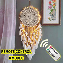 Load image into Gallery viewer, Big Dream Catcher Hanging/Light Decoration Dream Catcher Moon Dream Catcher Room Home Decor Dream Catcher Gifts For Mom Friends Women Girls Wall Decor Bedroom Decoration