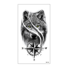将图片加载到图库查看器,Big Tiger Lion Waterproof Temporary Sticker Tattoo Arm Legs Fake Tattoo Stickers For Adults Realistic Luxury Design For Mens Womens
