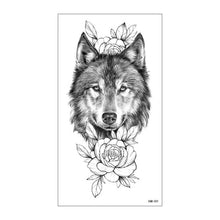 将图片加载到图库查看器,Big Tiger Lion Waterproof Temporary Sticker Tattoo Arm Legs Fake Tattoo Stickers For Adults Realistic Luxury Design For Mens Womens