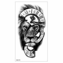 将图片加载到图库查看器,Big Tiger Lion Waterproof Temporary Sticker Tattoo Arm Legs Fake Tattoo Stickers For Adults Realistic Luxury Design For Mens Womens