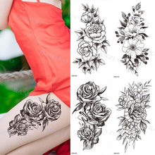 将图片加载到图库查看器,Big Tiger Lion Waterproof Temporary Sticker Tattoo Arm Legs Fake Tattoo Stickers For Adults Realistic Luxury Design For Mens Womens
