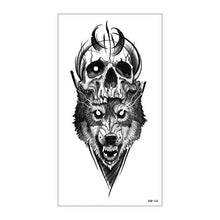 将图片加载到图库查看器,Big Tiger Lion Waterproof Temporary Sticker Tattoo Arm Legs Fake Tattoo Stickers For Adults Realistic Luxury Design For Mens Womens