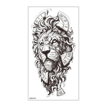 将图片加载到图库查看器,Big Tiger Lion Waterproof Temporary Sticker Tattoo Arm Legs Fake Tattoo Stickers For Adults Realistic Luxury Design For Mens Womens
