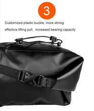将图片加载到图库查看器,Bike Bag Waterproof Large Capacity Bicycle Bag Cycling Foldable Road Trunk Bike Packing Large Bike Bags Waterproof Bike Bag Under Seat Roll Up Cycling Rear Tail Pack Black 13L
