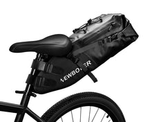 将图片加载到图库查看器,Bike Bag Waterproof Large Capacity Bicycle Bag Cycling Foldable Road Trunk Bike Packing Large Bike Bags Waterproof Bike Bag Under Seat Roll Up Cycling Rear Tail Pack Black 13L