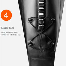 将图片加载到图库查看器,Bike Bag Waterproof Large Capacity Bicycle Bag Cycling Foldable Road Trunk Bike Packing Large Bike Bags Waterproof Bike Bag Under Seat Roll Up Cycling Rear Tail Pack Black 13L