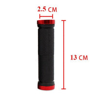 Load image into Gallery viewer, Bike Handlebar Cover Grips Anti-Slip Mountain Road Cycling Bike Bicycle Smooth Soft Rubber Handle Grip Lock Bar Non-Slip-Rubber Bicycle Handle Grip With Aluminum Lock Rubber Comfortable Bike Grips