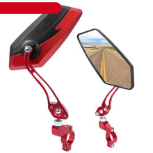 Load image into Gallery viewer, Bike Mirrors HD Blast Resistant Glass Lens Handlebar Mountain Bike Mirrors Adjustable Rotatable Bicycle Rearview Mirrors New Scratch Resistant Convex Lens Universal Adjustable Rotatable Handlebar Glass Lens For Road Mountain