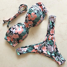 Load image into Gallery viewer, Bikini Push Up Swimsuit Female Swimwear Women's Bathing Suits Push Up Underwire Bikini Set Padded Two Piece Swimsuits Women Two-pieces Durable Bikini Set With Bra Cup Modern Bathing Suit