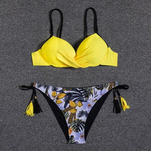 将图片加载到图库查看器,Bikini Push Up Swimwear Bikini Set Pink Swimwear Women Micro Swimsuit Female Bandage Bikini Beach Wear Swimming Two-Piece Swimsuit Summer Swimsuit for Women