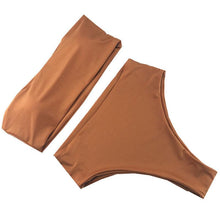 Load image into Gallery viewer, Bikini Set Summer Swimwear Beach Women's Swimsuit Bathing Suit Push Up Brazilian Bikini Women’s Two-Piece Strapless Padded High Cut Bathing Suit Swimwear